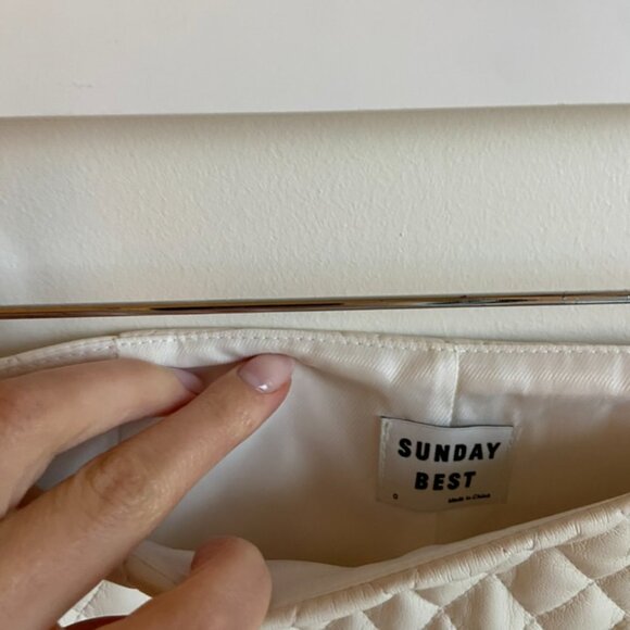 Aritzia Sunday Best Flynn Skirt in Cream - Picture 3 of 7